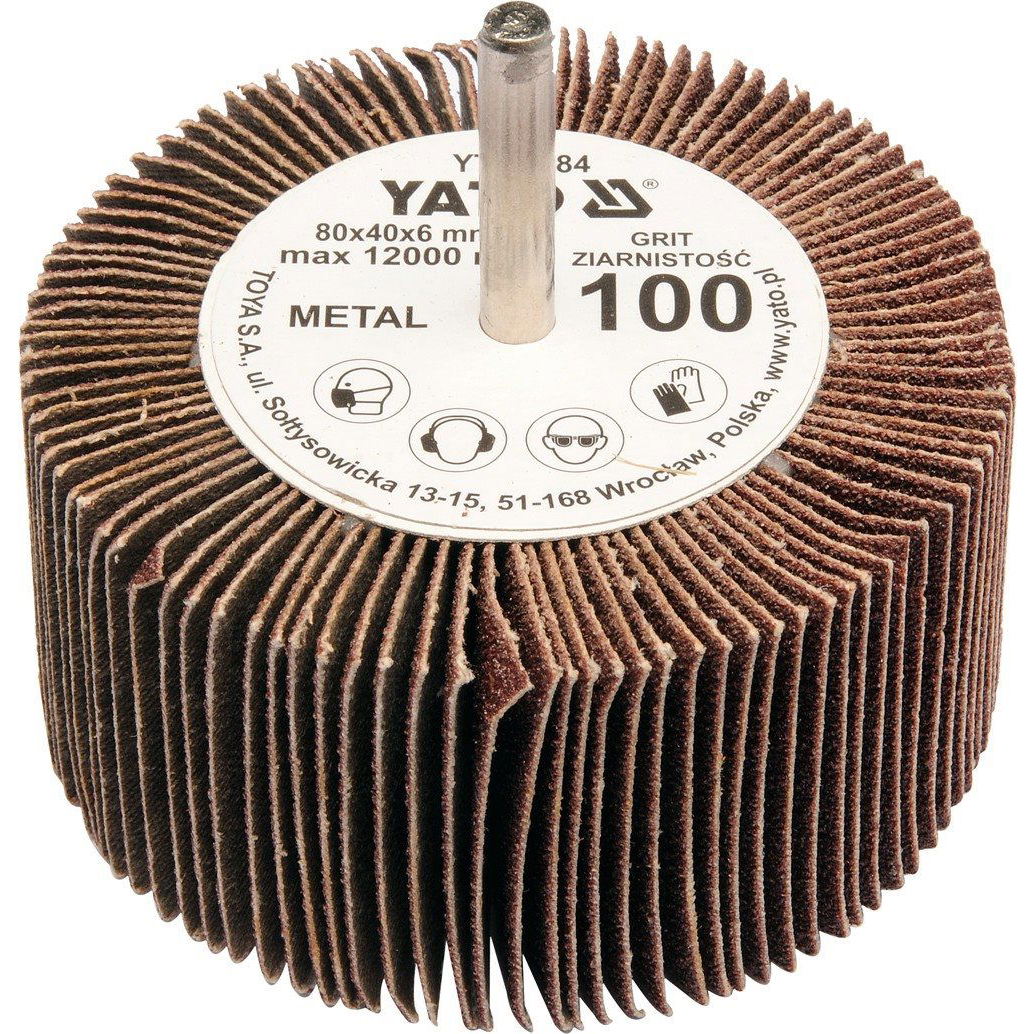 Yato lamellás korong 80x40 P-120, 6 mm (5906083833854)