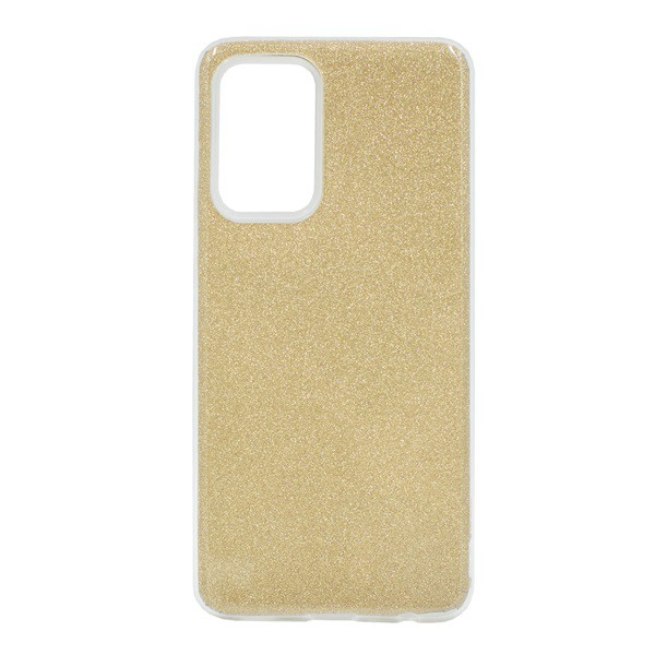 Силиконов протектор за телефон (вътрешна пластмаса, лъскав гръб) Златен Samsung Galaxy A52 4G (Sm-A525F), Samsung Galaxy A52 5G (Sm-A526F), Samsung Galaxy A52S 5G (Sm-A528)