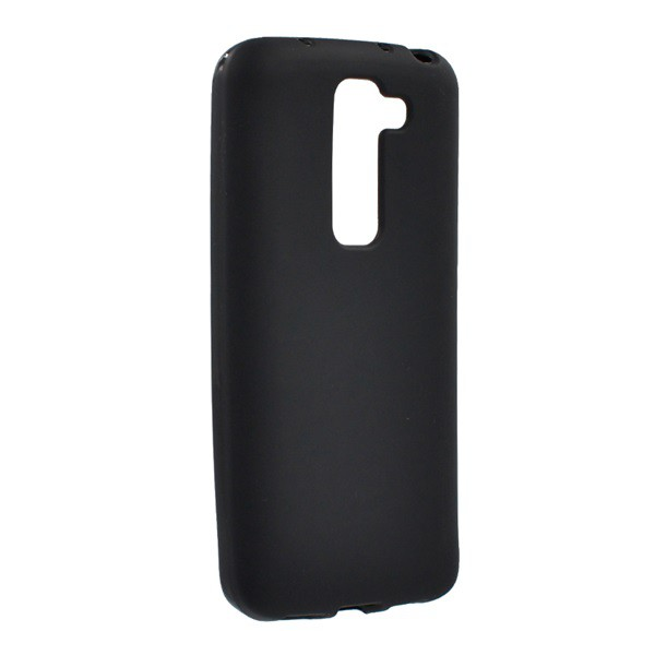 Szilikon telefonvédő (matt) FEKETE [LG G2 mini (D620)] (5996457456369)