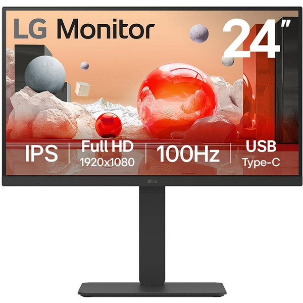 LG 24BA750-B Monitor PC 60,5 cm (23.8") 1920 x 1080 Pixel Full HD LCD Nero