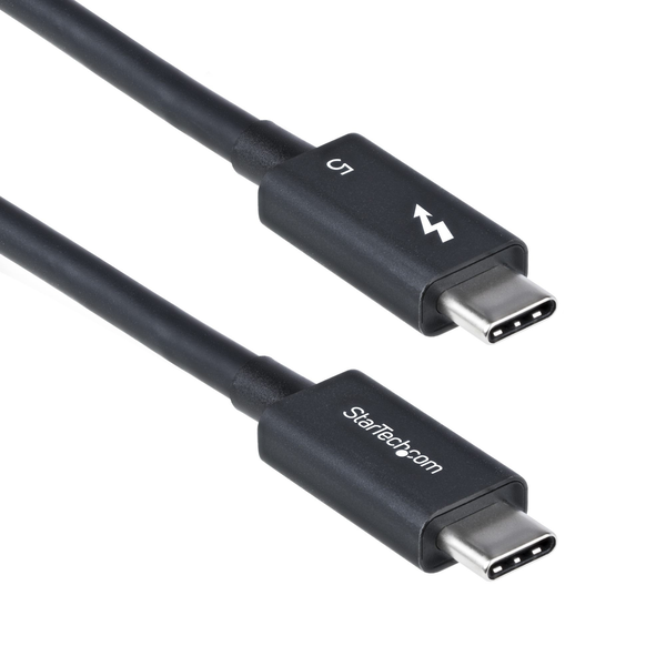 StarTech.com TBLT5MM1M240W Thunderbolt kabel 1 m 80 Gbit/sek. Sort