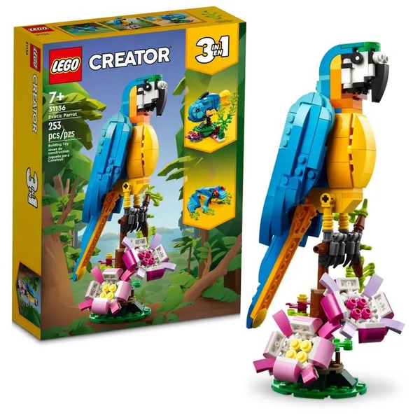 LEGO® Creator 3 в 1 - Екзотичен папагал 31136, 253 части