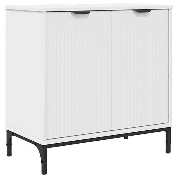 Fürdőszobai mosdószekrény Fehér 60.5 x 33.5 x 61 cm Faanyag