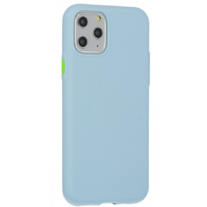 Fusion Solid Apple iPhone 12 / 12 Pro Szilikon Tok - Világoskék (FSN-SC-BC-IPH12-LBL)