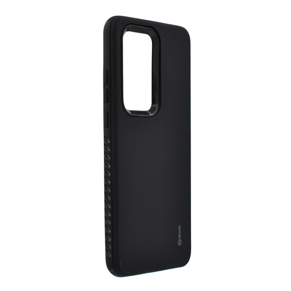 ROAR RICO ARMOR szilikon telefonvédő (közepesen ütésálló, műanyag hátlap, matt) FEKETE [Huawei P40 Pro 5G] (5996457991686)