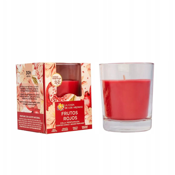 LA CASA DE LOS AROMAS_Świeca zapachowa Czerwone Owoce 140g