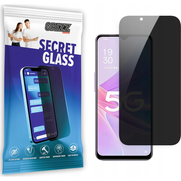  GrizzGlass Szkło prywatyzujące GrizzGlass SecretGlass Oppo A78 5G