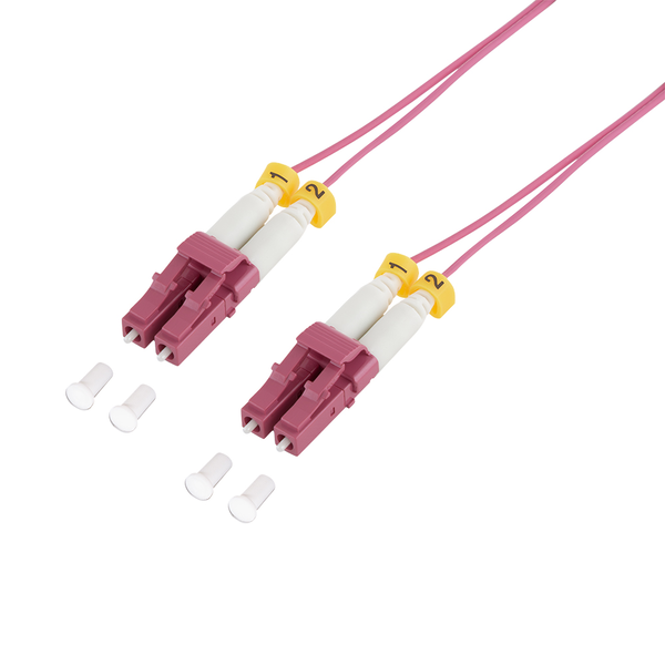 LogiLink FS4LC00 cavo InfiniBand e in fibra ottica 0,5 m LC LC/UPC Viola