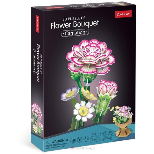 CubicFun 3D Puzzle Virágcsokor - Szegfű