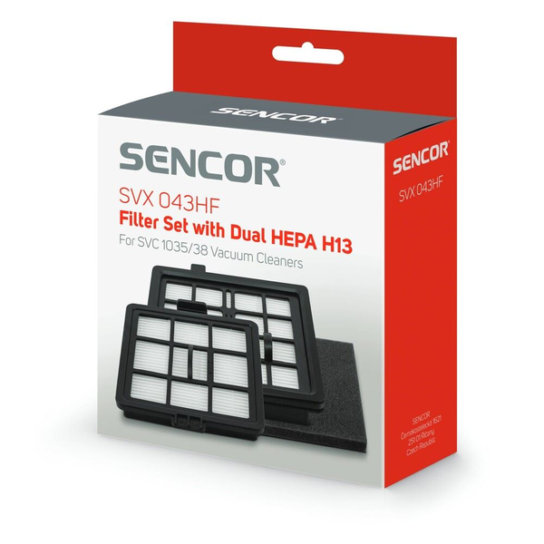 Sencor SVX 043HF filter készlet SVC 1035/38 készülékekhez