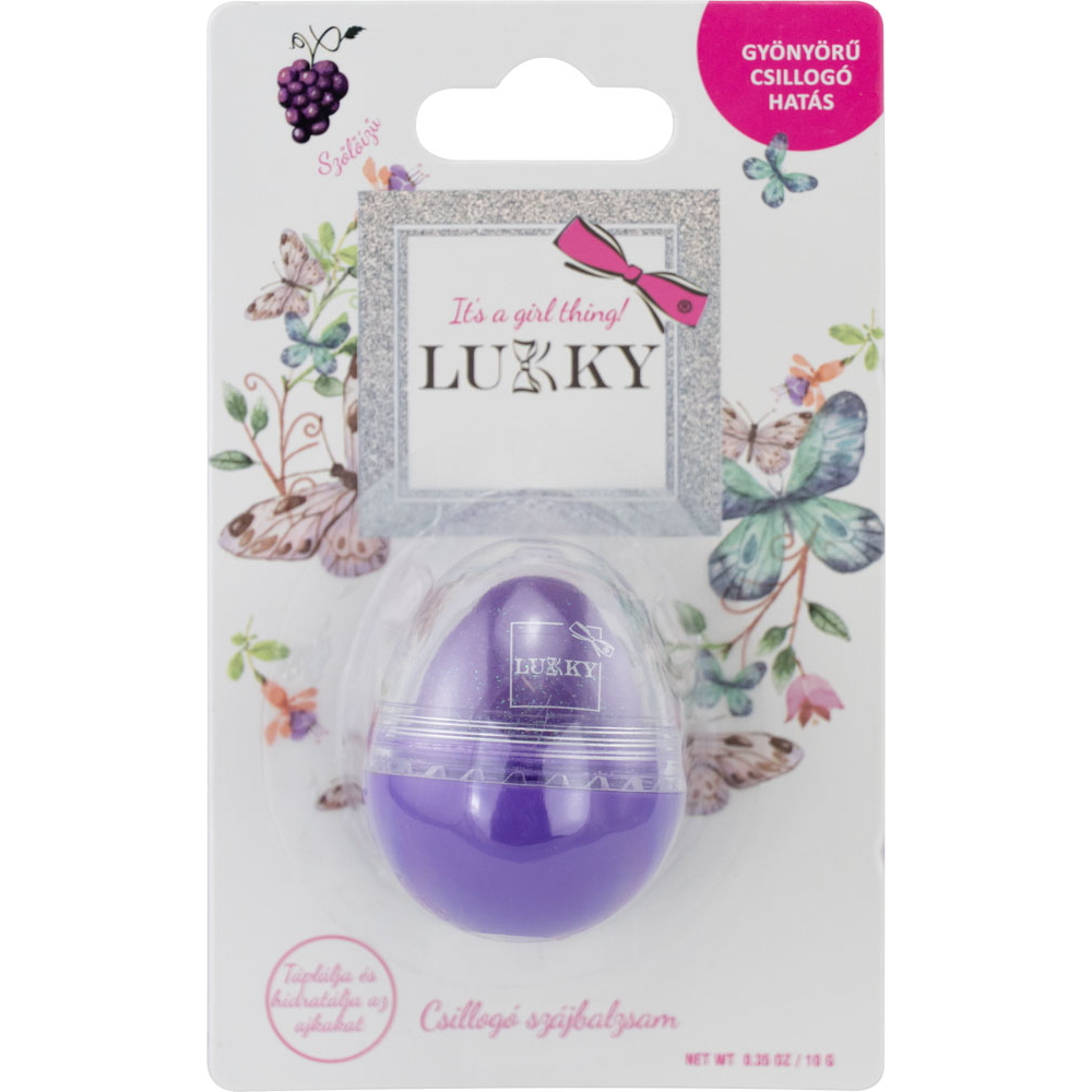 Lukky Szőlő illatú csillogó ajakbalzsam: Lila (T16140)