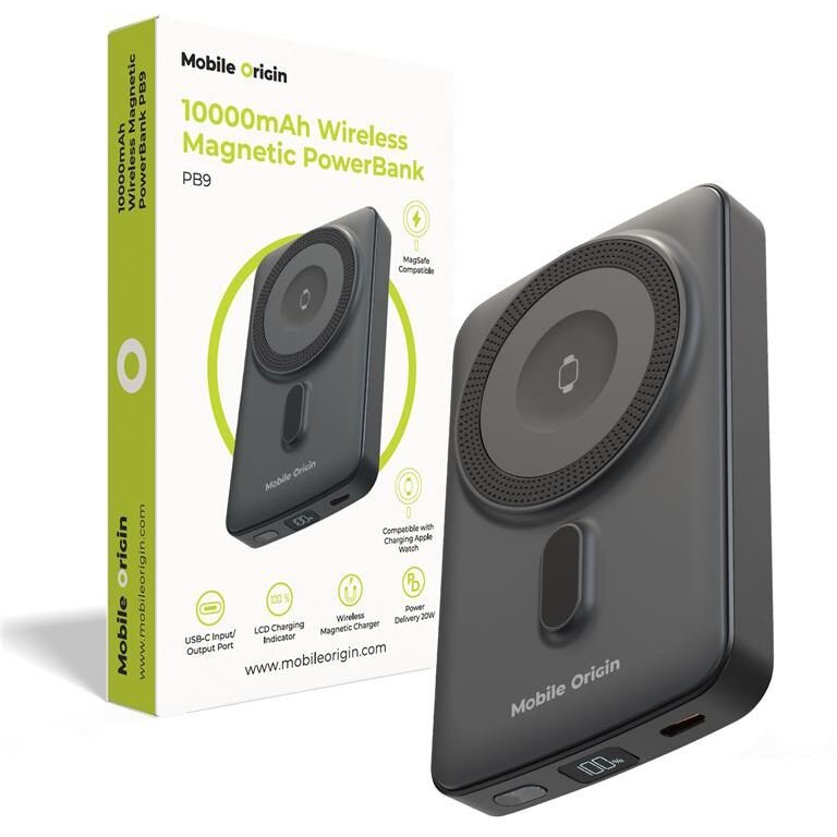 Mobile Origin Wireless Magnetic PowerBank 10000mAh PB9 (MO-WMP-PB9)