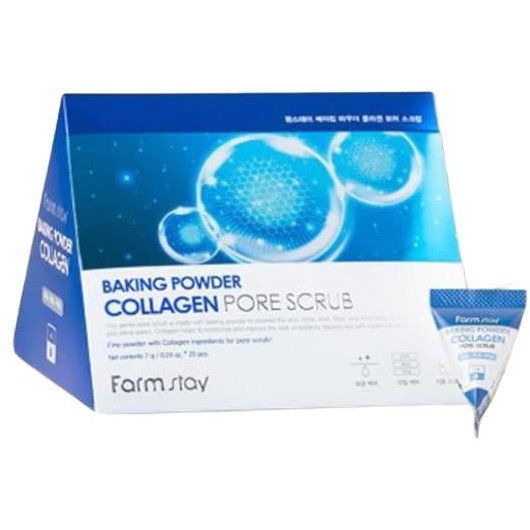 FARM STAY Baking Powder Collagen Pore Scrub 25× 7 g