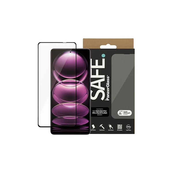 SAFE by PanzerGlass Xiaomi Mi 12 Pro 5G, Poco X5 Pro, 12 Pro Plus 5G készülékhez kijelzővédő Ultra-Wide Fit fekete SAFE95345