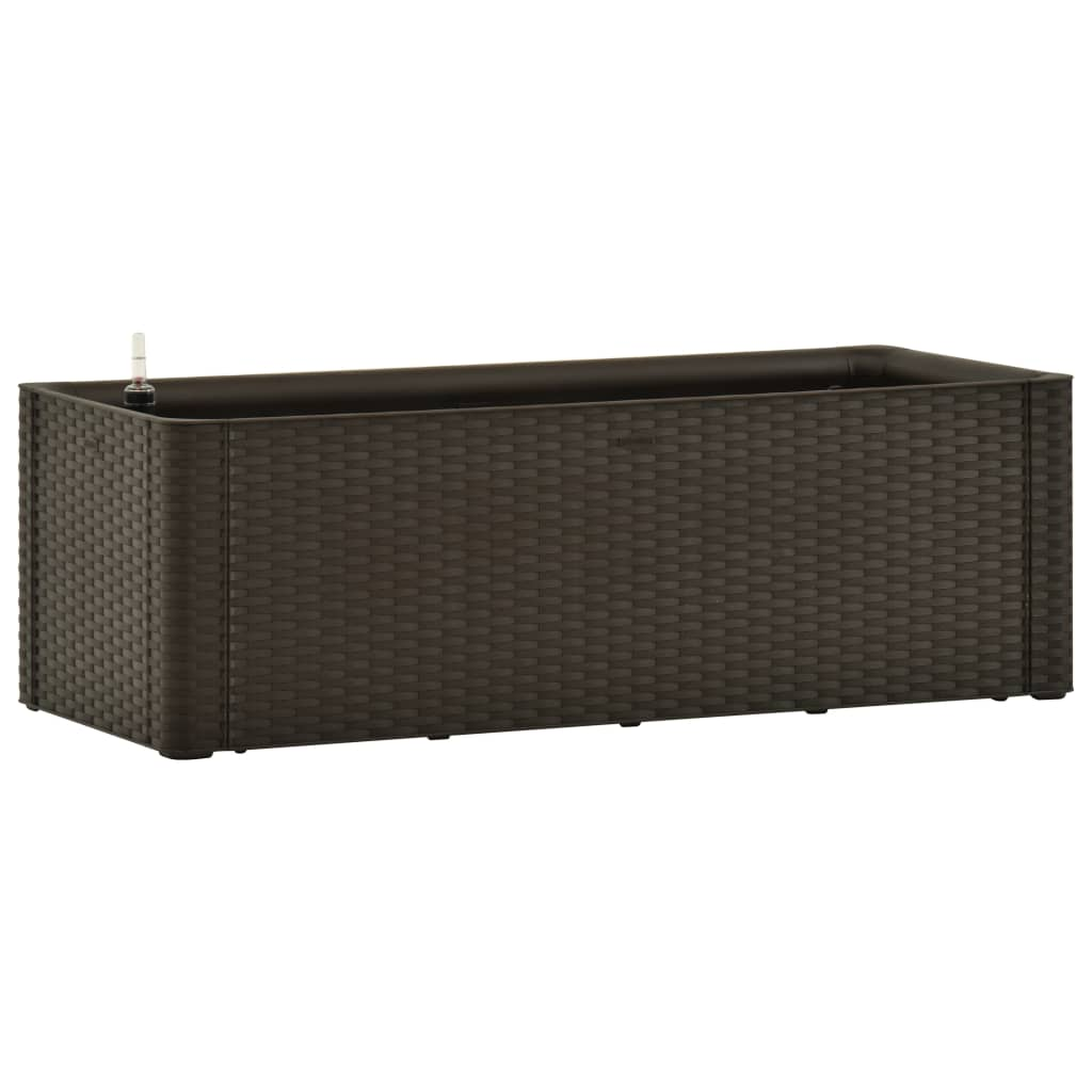 mokkaszínű kerti magaságyás öntözőrendszerrel 100 x 43 x 33 cm (313960)