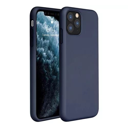 Wooze Liquid Silica Gel iPhone 16 szilikon tok sötétkék (ZONETS6584) (ZONETS6584)