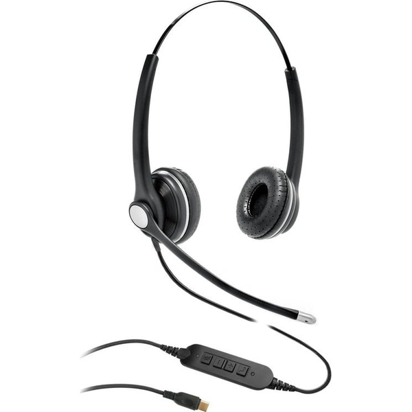 eStuff G4045 USB-C офисни слушалки с кабел