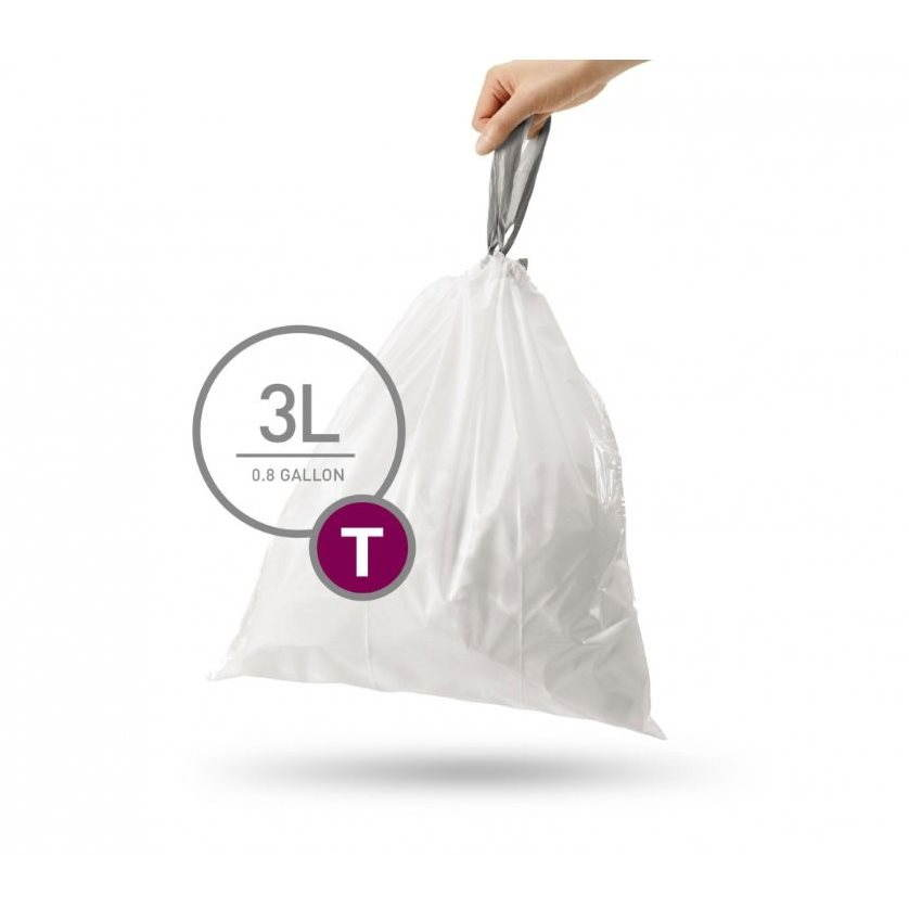 Simplehuman T típusú szemeteszsák, 3l, 40 db (CW0216)