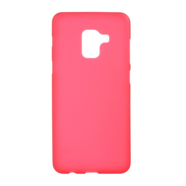 Szilikon telefonvédő (matt) PIROS [Samsung Galaxy A8 Plus (2018) SM-A730F] (5996457745142)