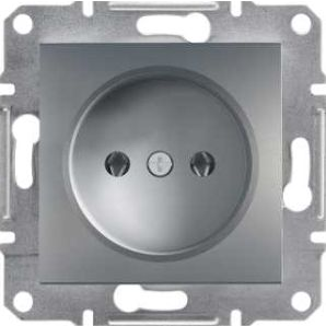 Schneider Electric Gniazdo instalacyjne Asfora pojedyncze stalowe (EPH3000162)