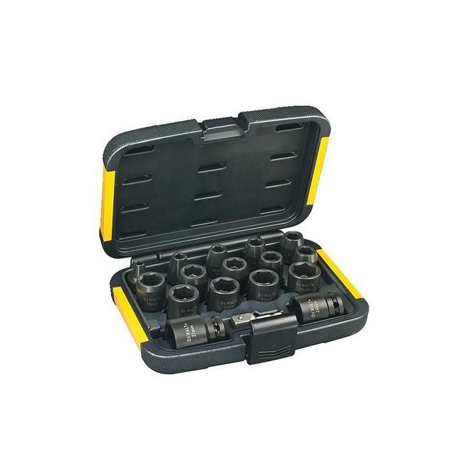 DeWalt DT7506-QZ Dugókulcskészlet - 17 db-os, Ütve Csavarozókhoz (DT7506-QZ)