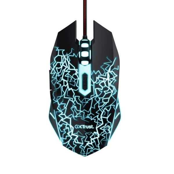 Trust GXT 105X Izza muis Gamen Ambidextrous USB Type-A Optisch 4000 DPI