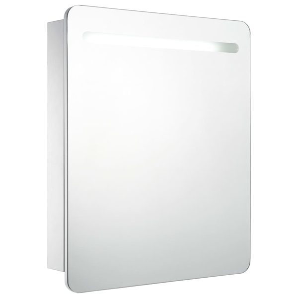 tükrös fürdőszobaszekrény LED világítással 68 x 9 x 80 cm