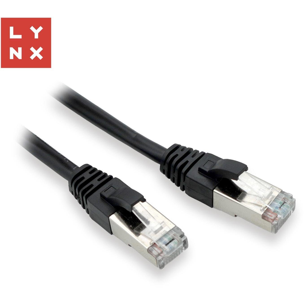 LYNX FTP patch kabel Cat5e PVC, CCA, 7m, černý
