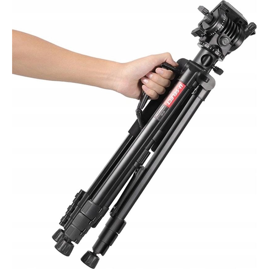 Ulanzi UL-2778 Kamera állvány (Tripod) + Fluid fej - Fekete (SB8475)