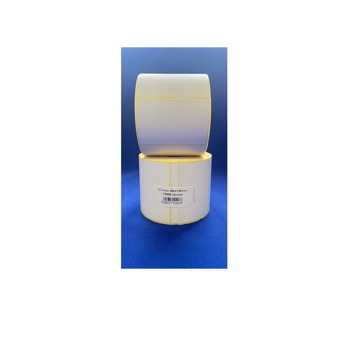 Etikett 50 x 75 mm Thermo (1000 etikett / tekercs) (5998377104078)