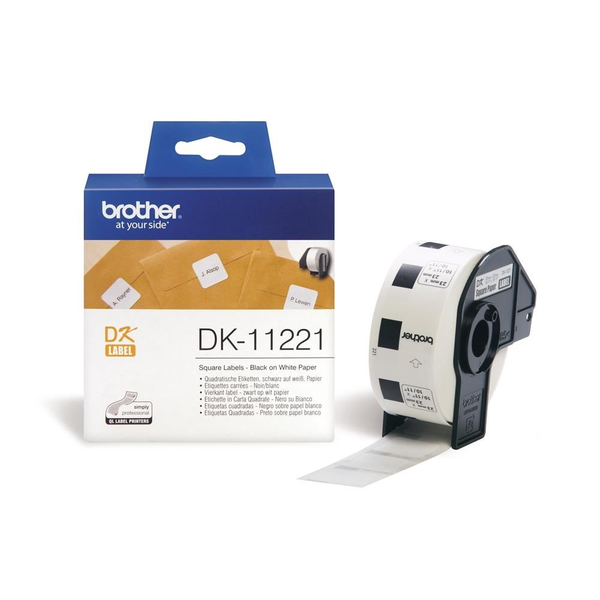 Brother DK-11221 etiketbånd Sort på hvid