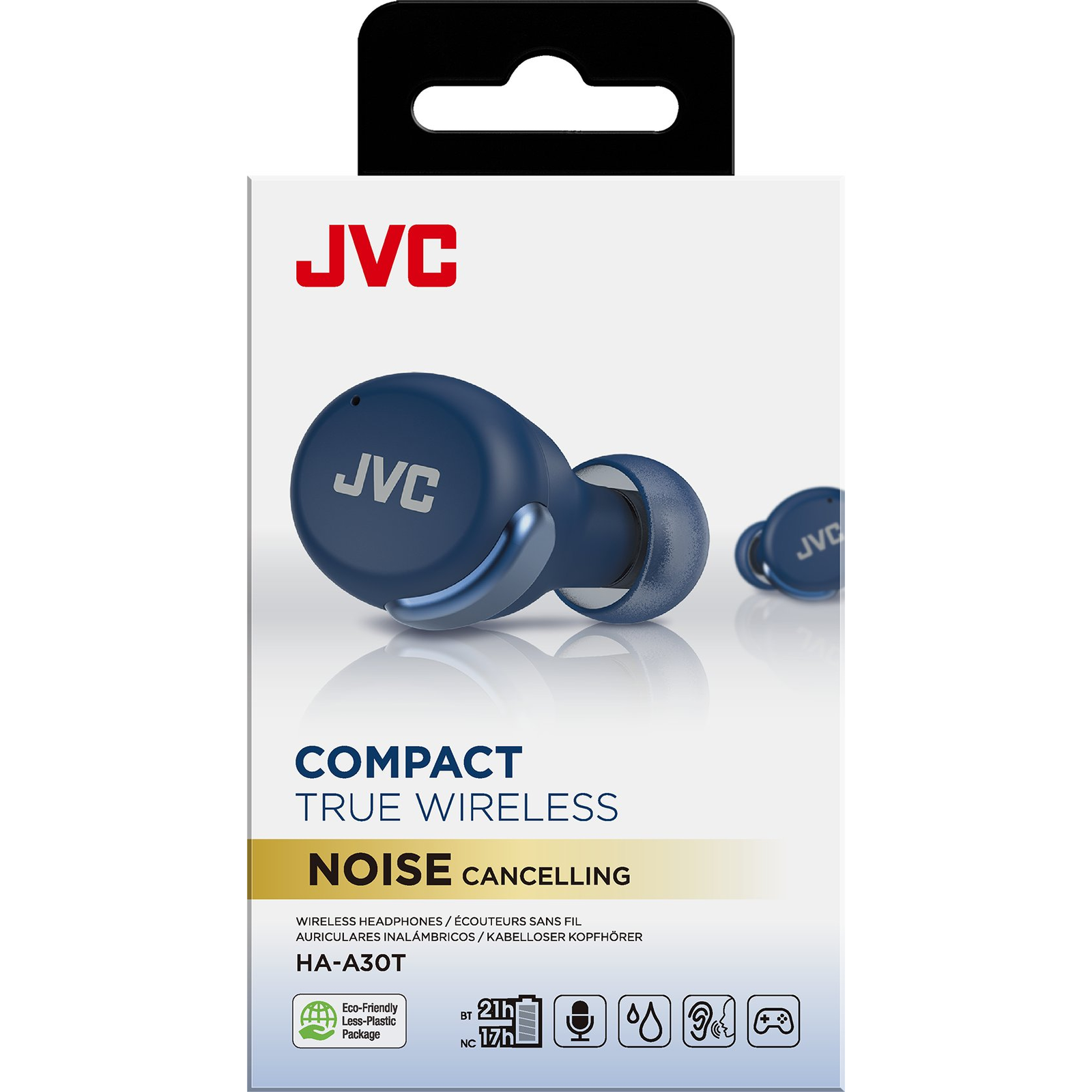 JVC HA-A30T Headset True Wireless Stereo (TWS) Hallójárati Hívás/zene Bluetooth Kék