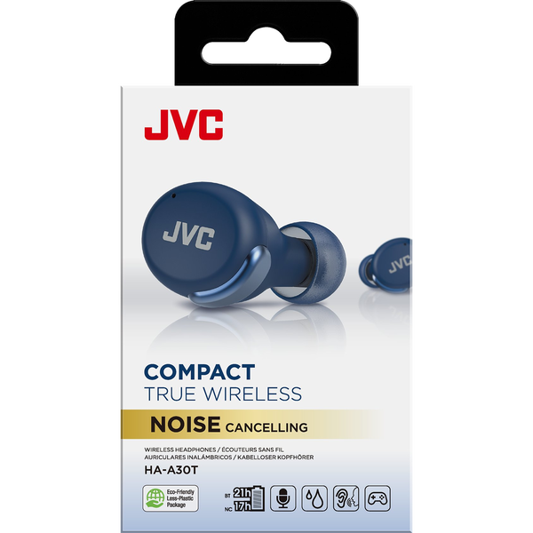 JVC HA-A30T Headset True Wireless Stereo (TWS) I ørerne Opkald/musik Bluetooth Blå