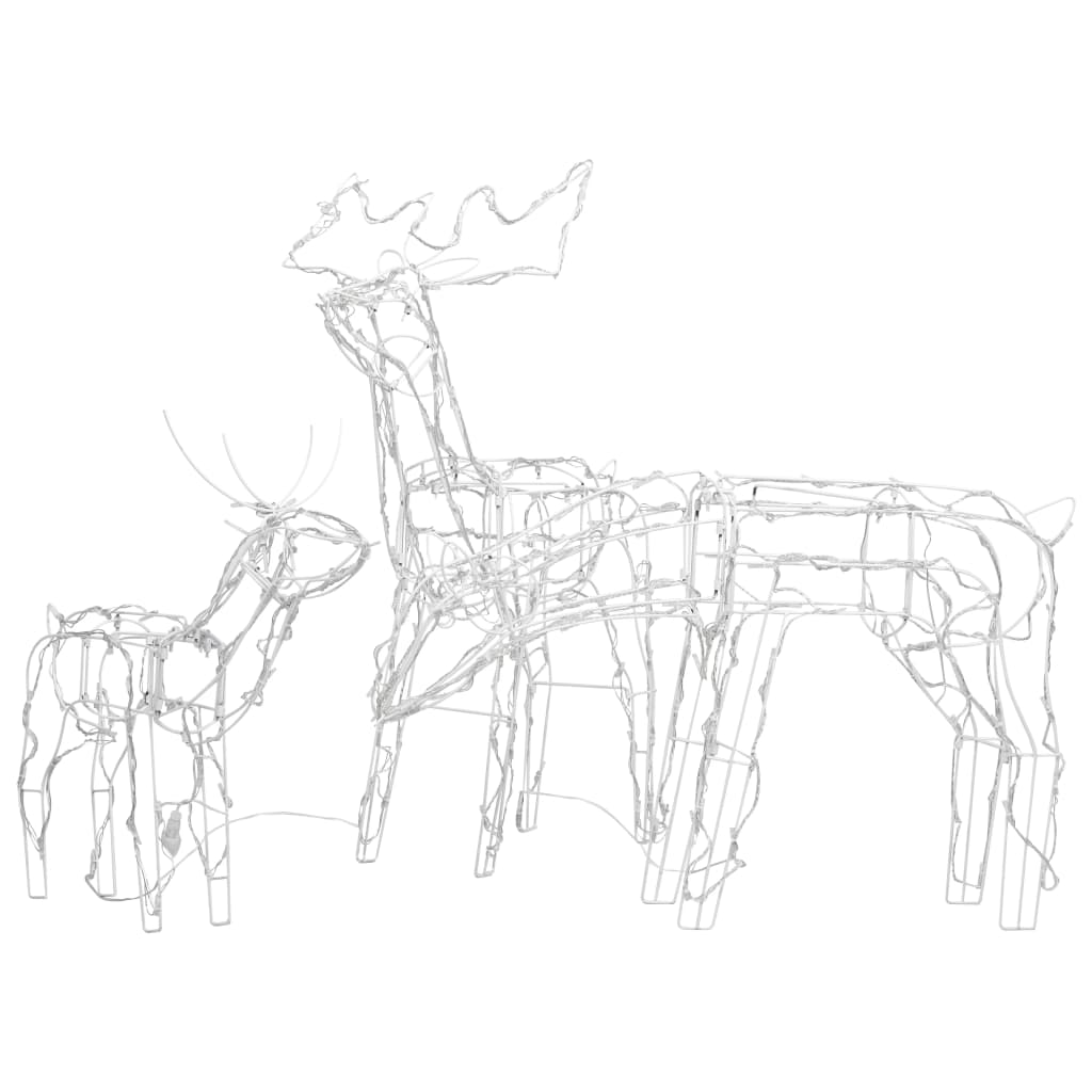 3 részes karácsonyi rénszarvas díszvilágítás 229 LED-del (289962)