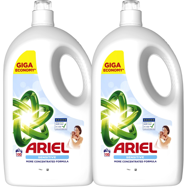 ARIEL Sensitive 2×4,5 l (200 mosás)