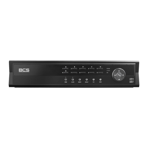 BCS BCS-U-NVR1606-A-4K-16P(8TB) 16-csatornás IP rögzítő PoE-vel és 8TB-os 12MP HDD-vel