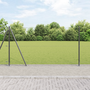 Set Gard 2 Piese Gri Oțel 25 x 1.5 m Durabil Gard Extern