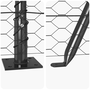 Set Gard 2 Piese Gri Oțel 25 x 1.5 m Durabil Gard Extern