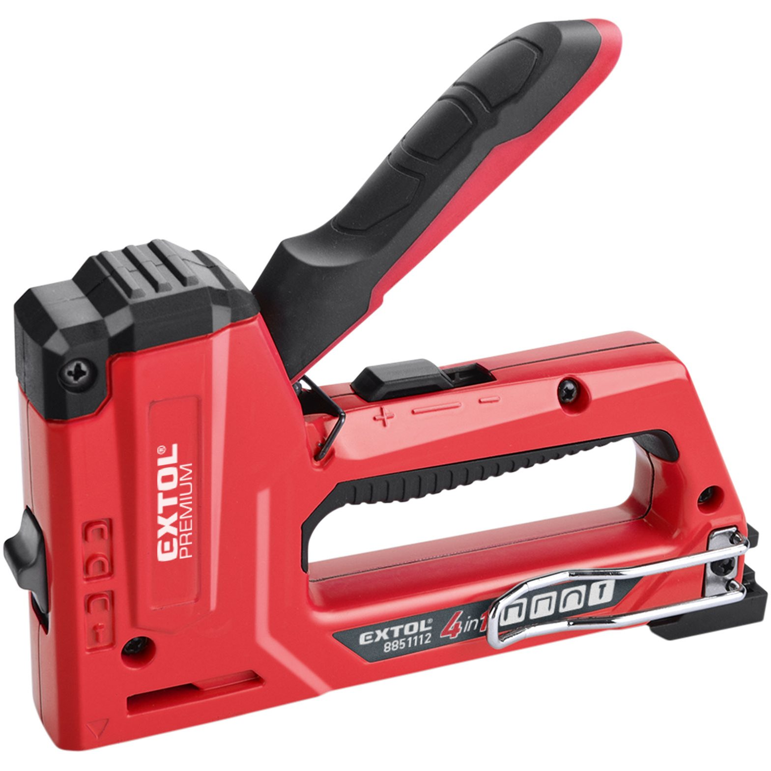 EXTOL PREMIUM négyfunckiós tűzőgép, 6-14 mm, 10,6 és 11,3 mm (8851112)