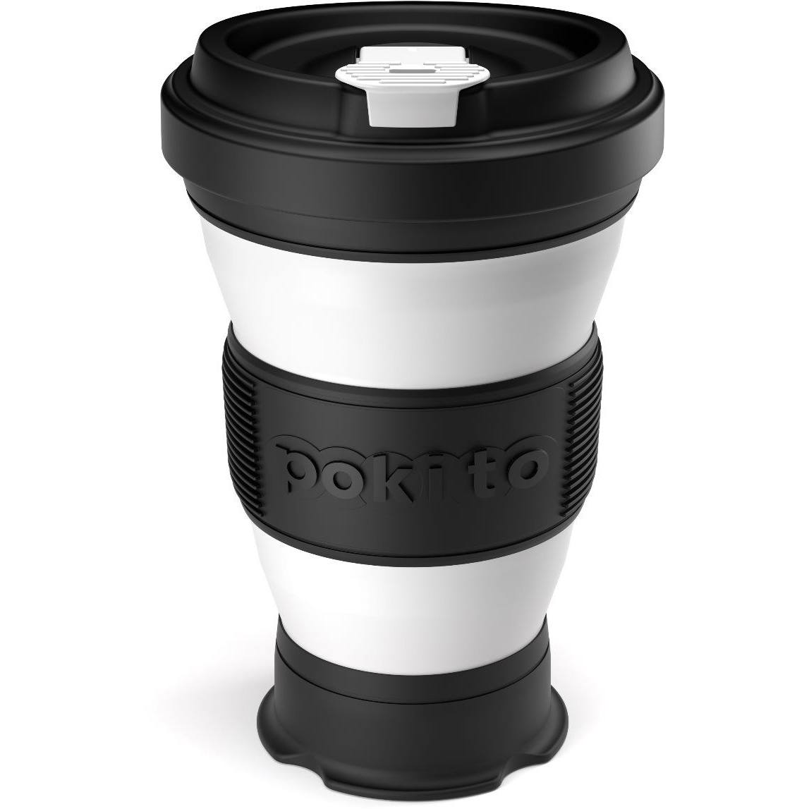 POKITO Összehajtható kávésbögre 3 az 1-ben szederfekete (BB88336)