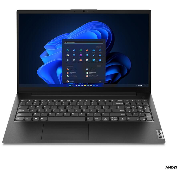 Lenovo V V15 Laptop 39,6 cm (15.6") Full HD AMD Ryzen™ 5 7520U 8 GB LPDDR5-SDRAM 256 GB SSD Wi-Fi 5 (802.11ac) Windows 11 Pro Černá