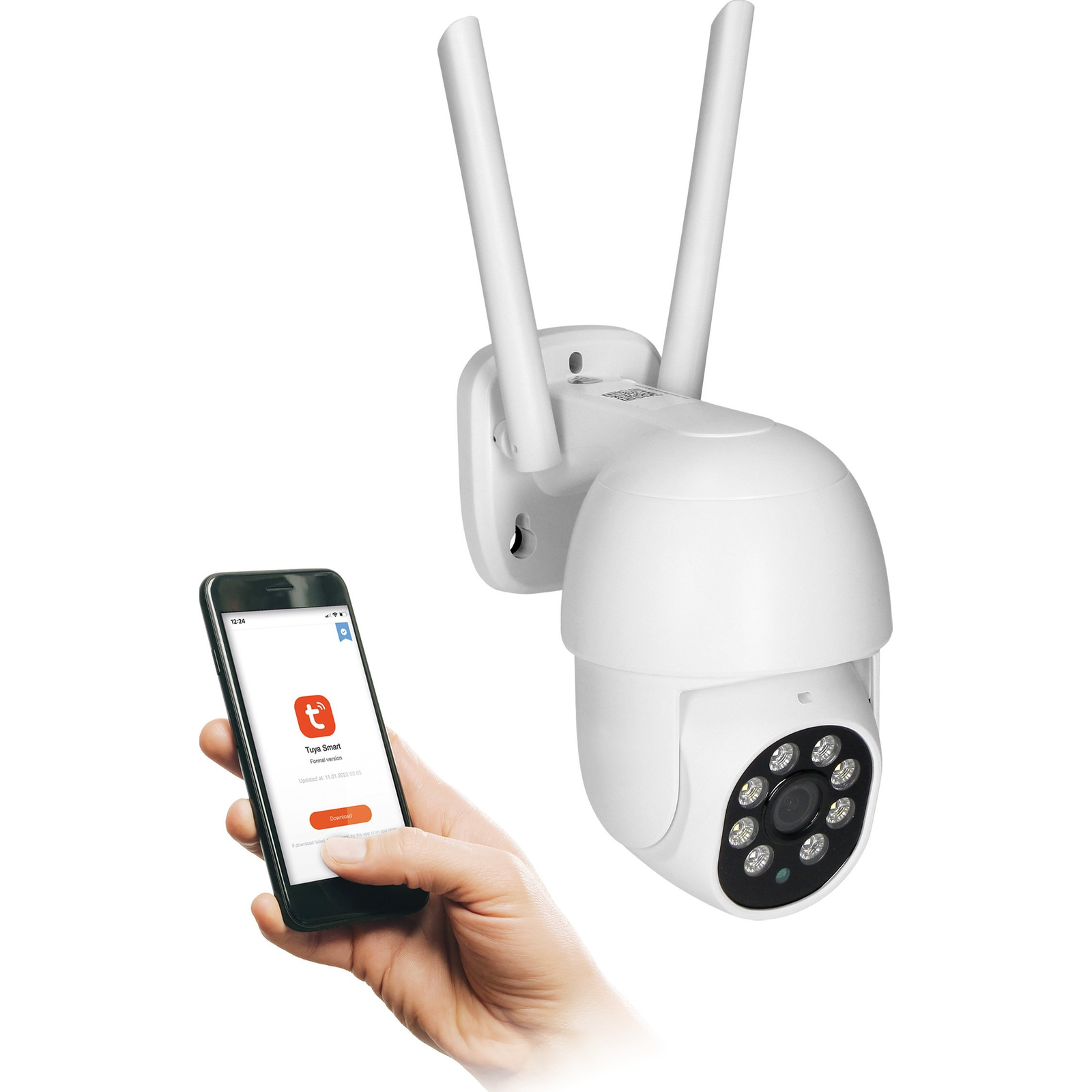 Kültéri PTZ Kamera, 4MP, Wi-Fi, Memória, Kétirányú Beszélgetés