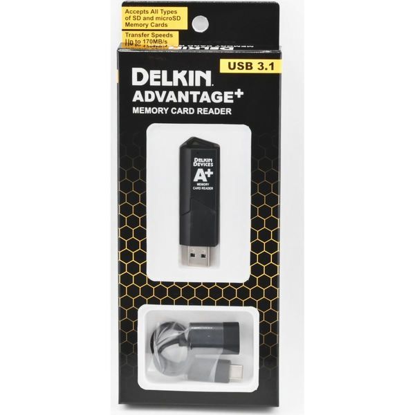Czytnik Delkin Delkin Cardreader SD & MicroSD A2 (USB 3.1)