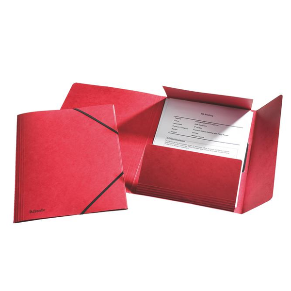 Esselte 26593 cartella Cartoncino Rosso A4