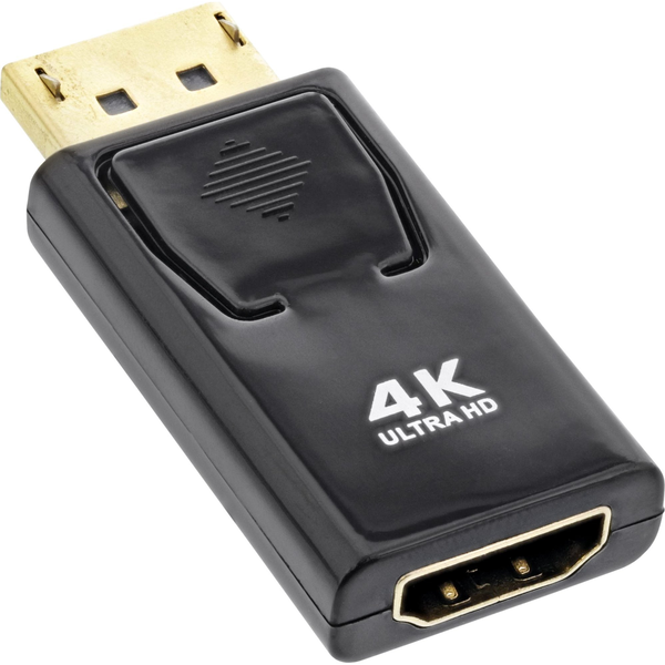 InLine 17198M adattatore per inversione del genere dei cavi DisplayPort male Nero
