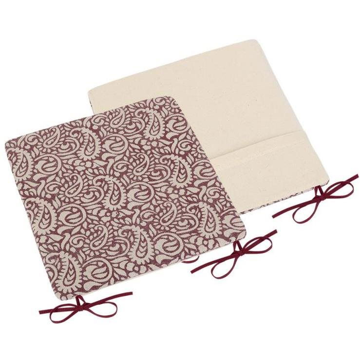 Bellatex Paula plain - 38 × 38 cm - burgundy cashmere (4717)