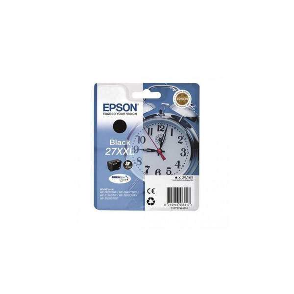 Epson Alarm clock C13T27914012 inkoustová náplň 1 kusů Originální Extra (Super) vysoká výtěžnost Černá