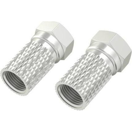 Hama 00205207 connettore coassiale Tipo F 2 pz