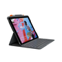 Logitech Slim Folio iPad-billentyűzet (7., 8. és 9. generációs) iPad készülékhez Török fekete (920-009474)