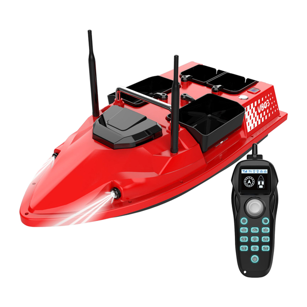 Flytec V803 RC csalihajó 5200mAh piros V803-Basic